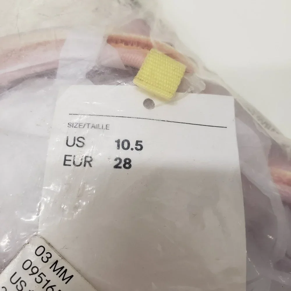 NWT H&M Girls Strappy Sandals in‎ Light pink/rainbow-colored Size US 10.5
